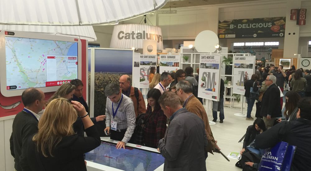 La nueva App “Interactive Tourism” para XTable, presentada en el stand del Ayuntamiento de Barcelona, en el Salón B-Travel.