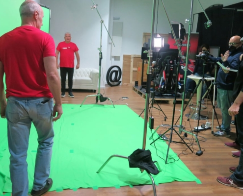 Videomaton interactivo para la exposición de Tricicle en Palau Robert