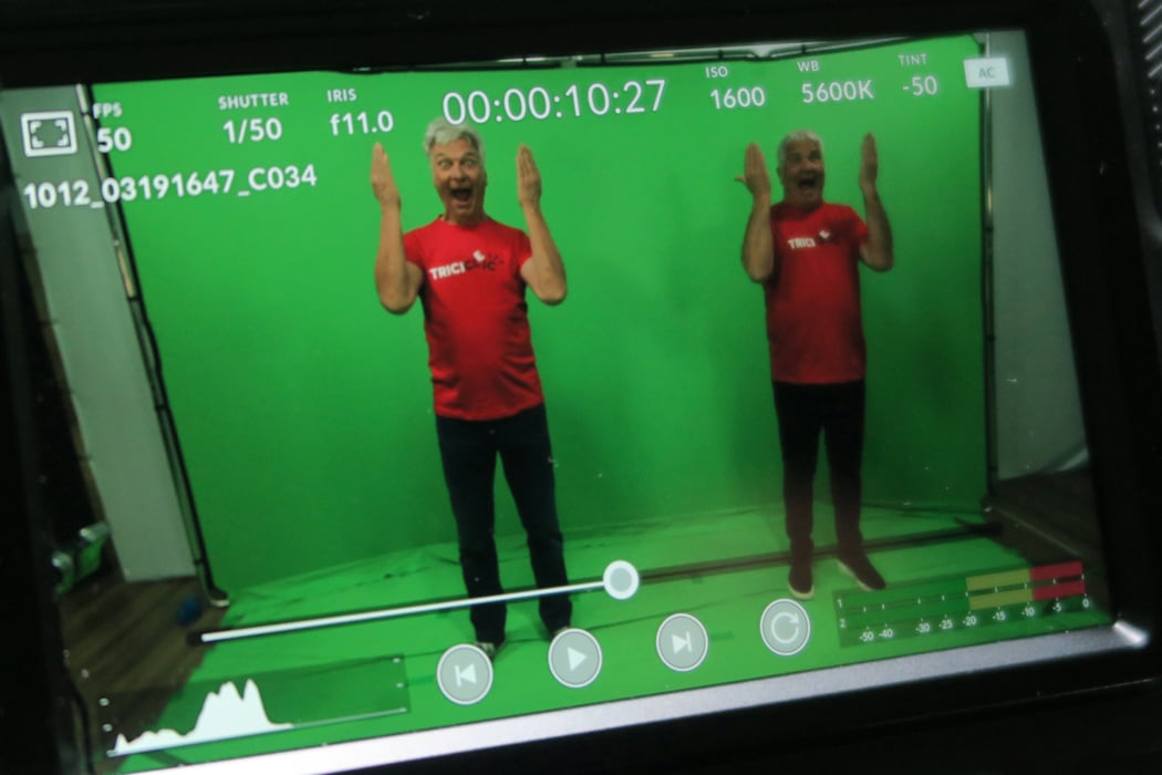 Videomaton interactivo para la exposición de Tricicle en Palau Robert