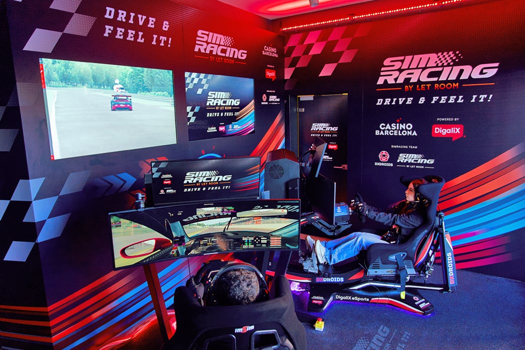 DigaliX y Casino Barcelona inauguran la primera sala de Simracing con simuladores profesionales