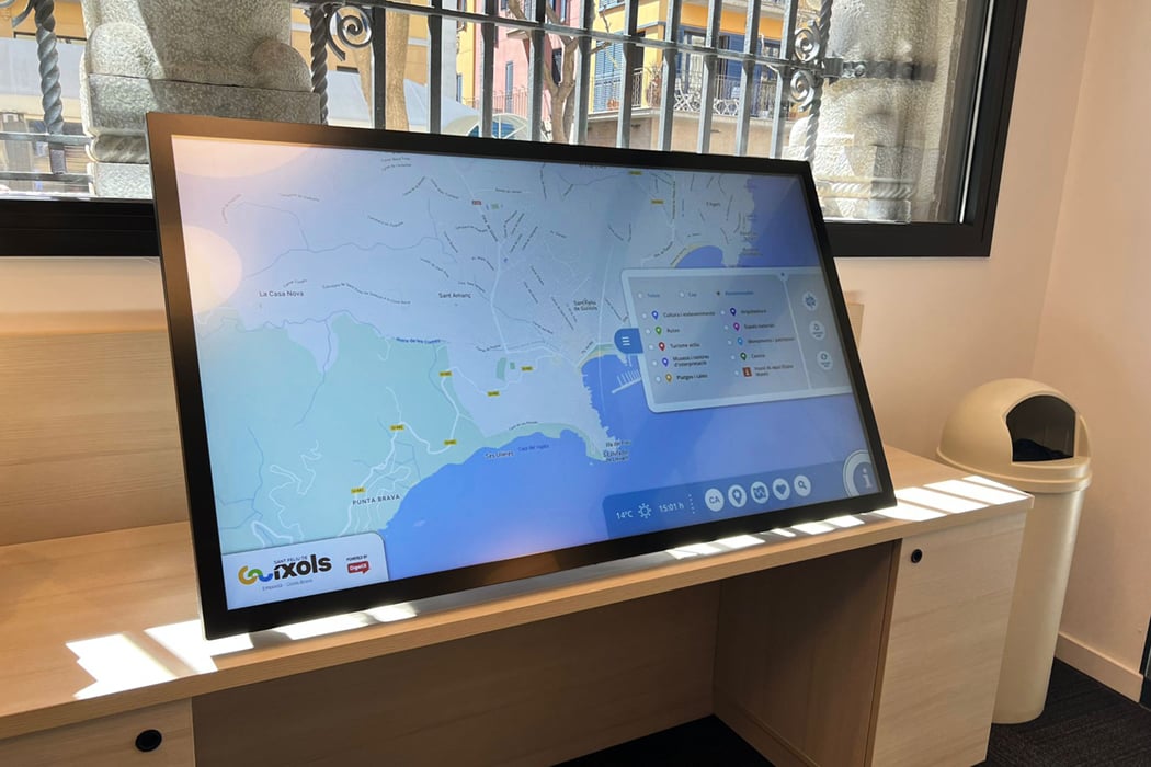 Tecnología interactiva para la nueva oficina de turismo de Sant Feliu de Guíxols