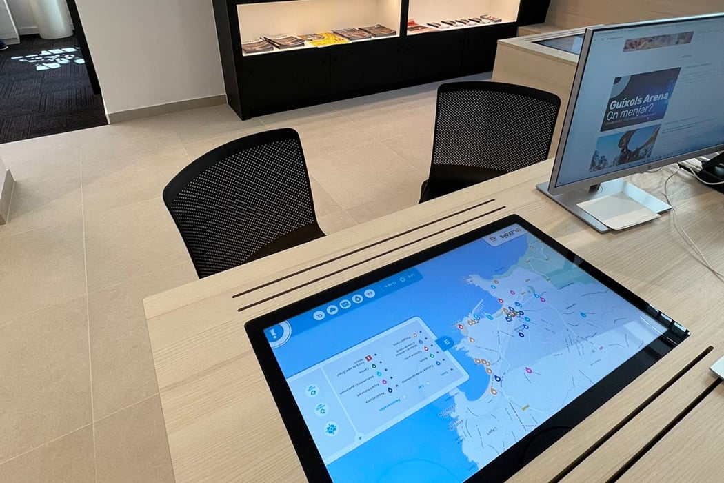 Tecnología interactiva para la nueva oficina de turismo de Sant Feliu de Guíxols