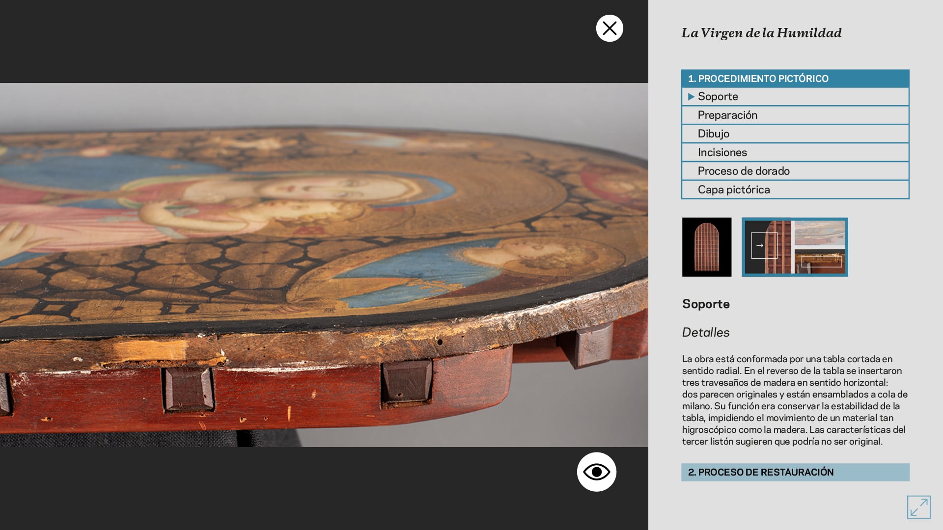 Una ventana interactiva al proceso de restauración con la webapp para el Museo Thyssen