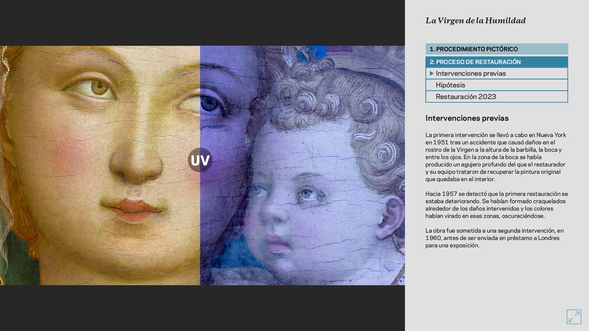 Una ventana interactiva al proceso de restauración con la webapp para el Museo Thyssen