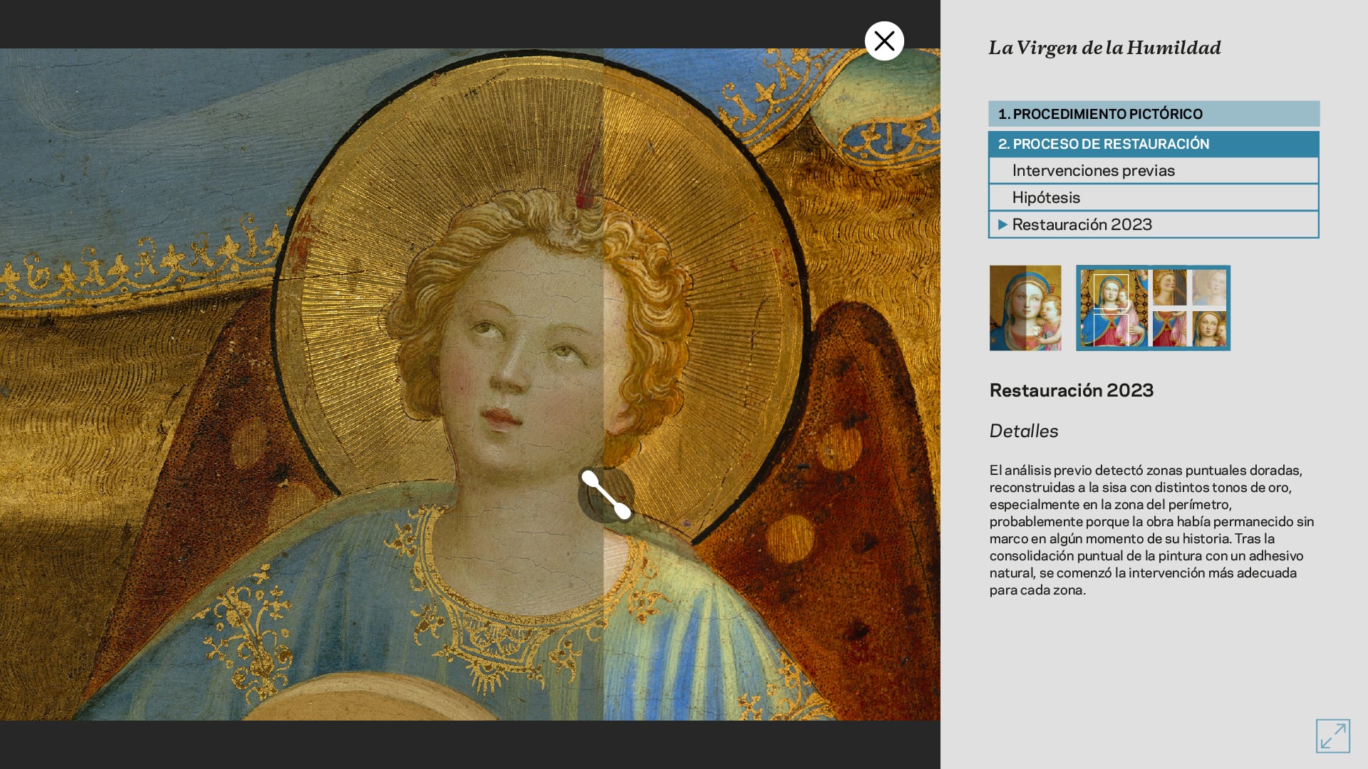 Una ventana interactiva al proceso de restauración con la webapp para el Museo Thyssen