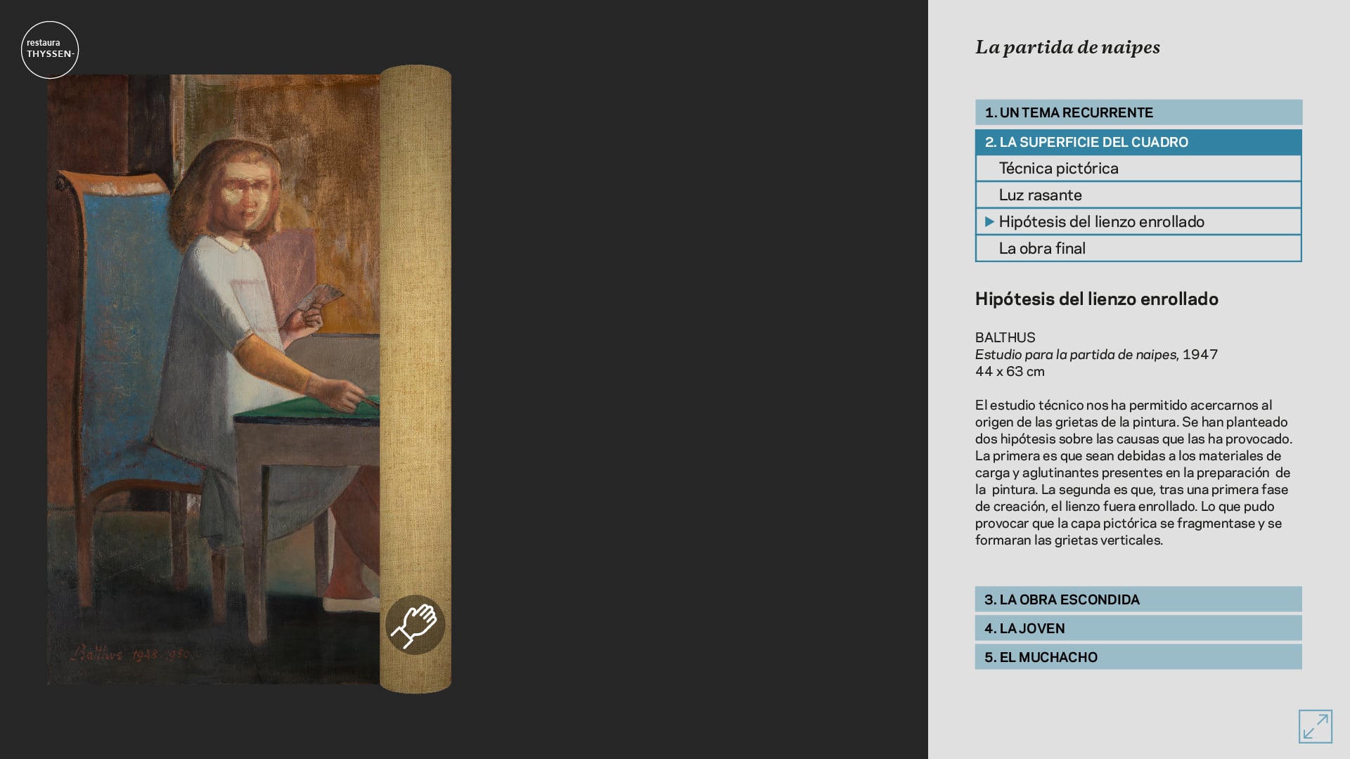 Una ventana interactiva al proceso de restauración con la webapp para el Museo Thyssen