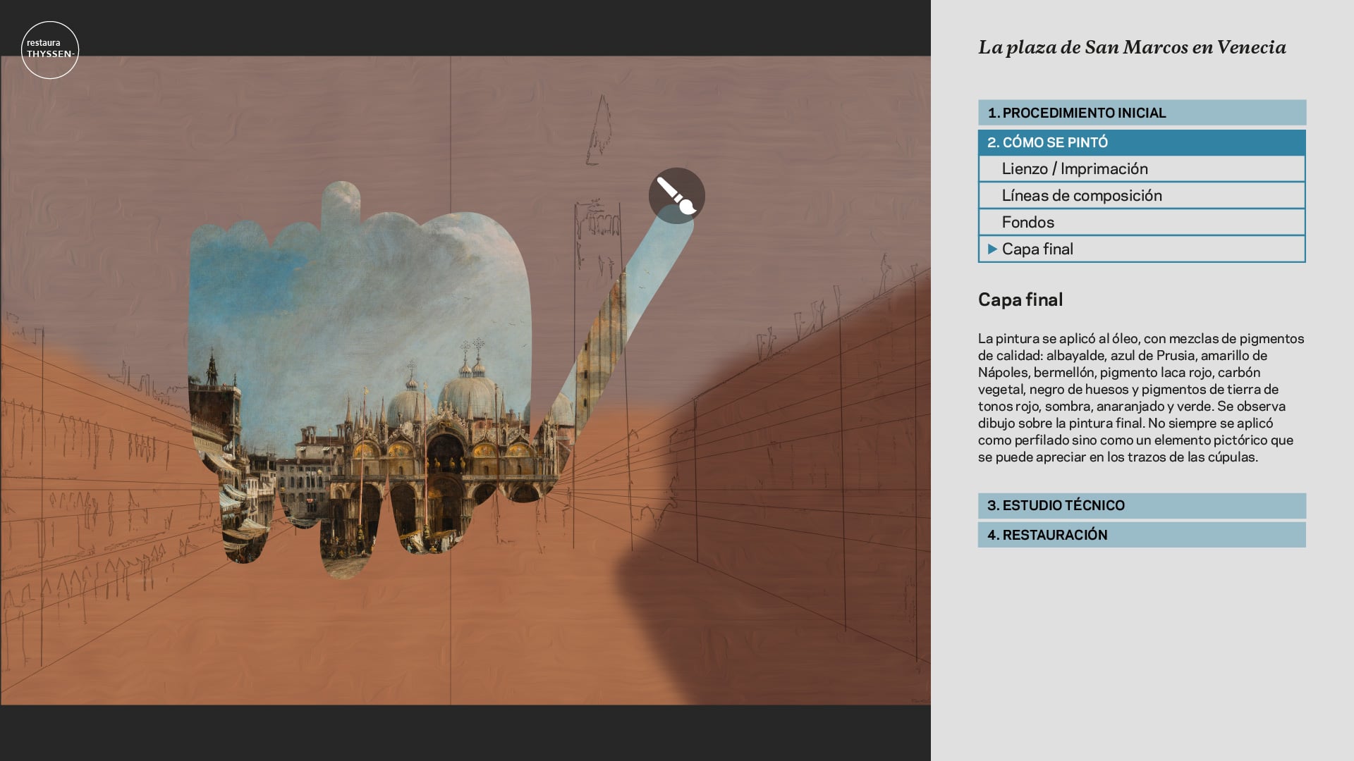Una ventana interactiva al proceso de restauración con la webapp para el Museo Thyssen