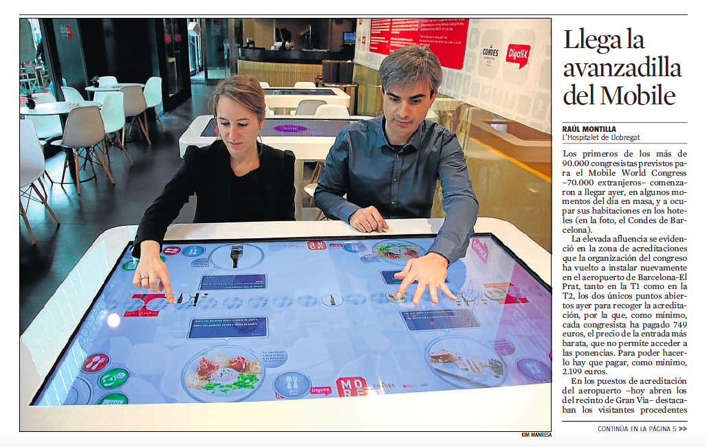 DigaliX en el Artículo: ‘Llega la avanzadilla del Mobile’ – La Vanguardia